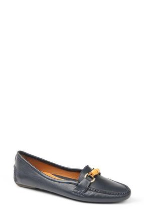 Patricia Green Jillian Driving Loafer in Navy Leather at Nordstrom, Size 9.5