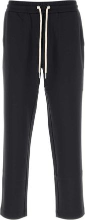 Moncler Navy Blue Solid Sweatpants