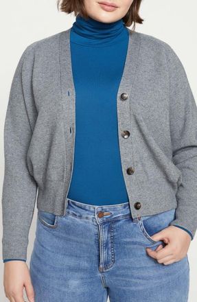 Universal Standard Rib Cardigan in Graphite at Nordstrom