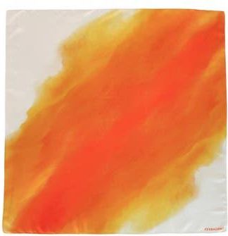 Ferragamo Tie Dye Silk Scarf in Orange at Nordstrom Rack