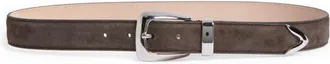 Khaite Benny Suede Belt in Ebano at Nordstrom, Size 75