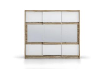 VENTE-UNIQUE.COM Armario madera color natural claro, blanco