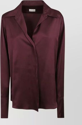 Dries Van Noten silk satin shirt relaxed fit