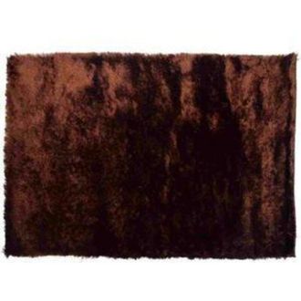 Wanderlust Deco Alfombra Unicolor Marr&oacute;n Pelo Alto 3cm 160x230 Cm