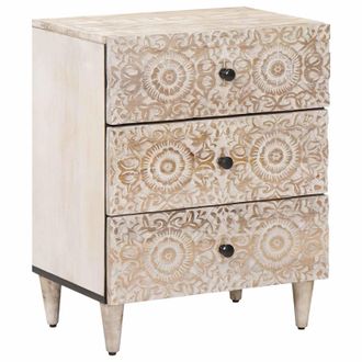 vidaXL Mueble Cama Con Caj&oacute;n 50 X 33 X 60 Cm Madera De Mango Maciza Vidaxl