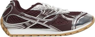 Bottega Veneta Maroon Textured Orbit Sneakers