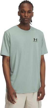Under Armour Mens Sportstyle Left Chest SS T-Shirt, Color Silica Green (348), Size: XXX-Large x Tall