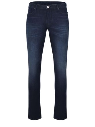 GIVENCHY BLUE コットン デニム デニム Slim fit jeans in denim with yoke in - denim blue | Givenchy US