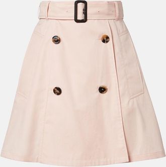 Burberry Josselyn belted cotton miniskirt