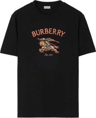 Burberry Ryan T-Shirt - Heren - T-shirts - Zwart - L - Katoen - Tops