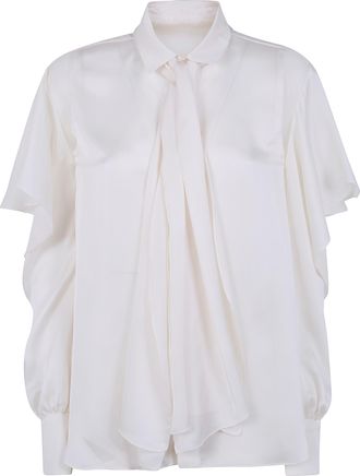 sacai Satin X Chiffon Shirt