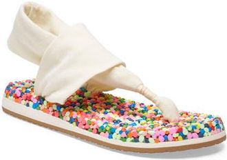 Sanuk Bubble Sling Sandal in Rainbow Confetti at Nordstrom, Size 10