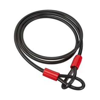 Relaxdays Relaxdays - 2 X Candado De Cable Para Bicicletas Y Maletas, 2m, Acero Recubierto Con Presillas, Largo, Negro