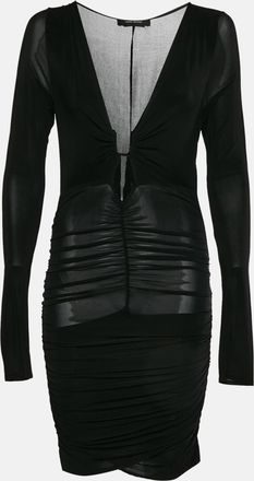 Isabel Marant Black Jersey Ruched Jordana Dress