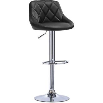 Woltu 1 pcs bar stools chairs Breakfast Dining stools chairs for Kitchen Adjustable Black
