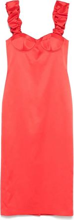 Moschino Fitted Bodice Dress with Flared Skirt