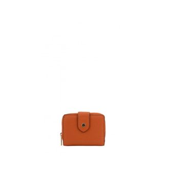 Pourchet Accessoires, Dames, Oranje, ONE Size, Leer, Club Flap Wallet