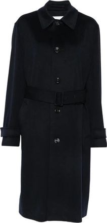 Lardini Enkelrij Trensjas - Heren - Trenchcoats - Blauw - S - Katoen - Jassen