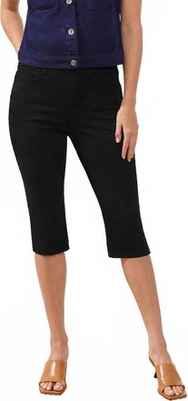 Tribal Audrey Boundless Pull On Pedal Pusher Jeans In Black