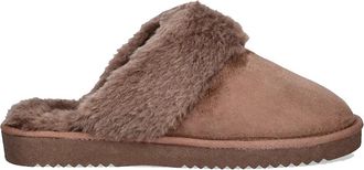 O'Neill Hausschuh ONEILL POMNIO WOMEN SLIDER, Damen, Gr. 41, warm taupe, Synthetik, Schuhe Hausschuh, Pantoffeln mit Fell