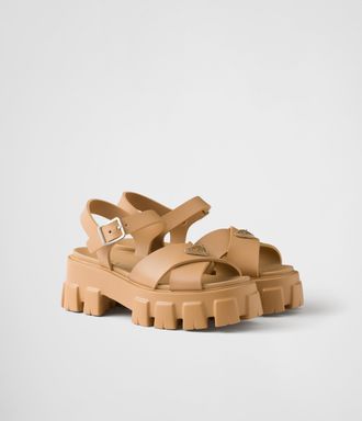 Prada Monolith rubber sandals