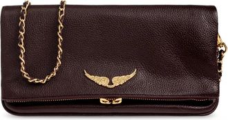 Zadig&Voltaire Rock Leren Tas - Dames - Clutches - Paars - ONE Size - Katoen - Tassen