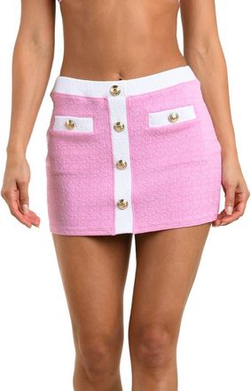 L'agence Coco Colorblock High Waist Cover-Up Skirt in Blush at Nordstrom, Size X-Small