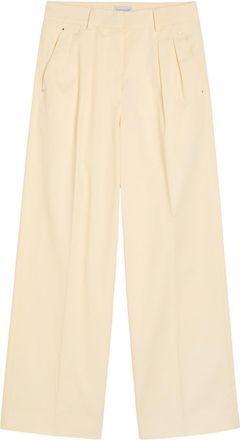 Moncler Straight-leg Cotton-poplin Trousers - Beige - 46 (UK14 / L)
