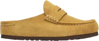 Birkenstock Naples Wrapped Narrow Fit - Dames - Slip ons - Bruin - 37 EU - Leer - Schoenen