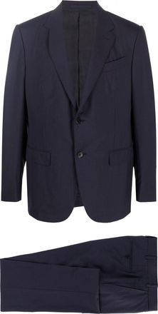 Ermenegildo Zegna single-breasted two-piece suit - men - Viscose/Wool/Modal/Cotton - 48 - Blue