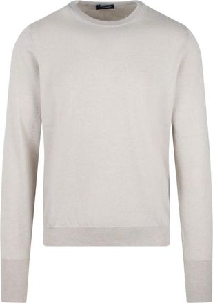 Drumohr Cashmere Knitwear, male, Gray, Size: 2XL Cashmere Crewneck Sweater - Made in Italy