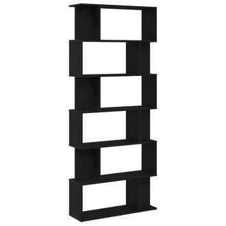 vidaXL Librer&iacute;a De Roble Negro De 80x24x190,5 Cm, Fabricada En Madera De Ingenier&iacute;a Vidaxl