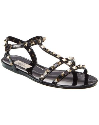 Valentino Rockstud Caged Rubber Sandal