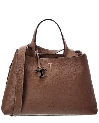 Tod's Tods T Lock Small Leather Tote