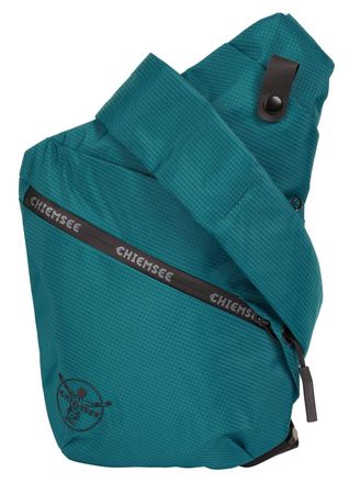 Chiemsee Umh&auml;ngetasche CHIEMSEE LIGHT N BASE, Damen, Gr. B/H/T: 22cm x 33cm x 1cm onesize, blau (t&uuml;rkis), Kunstfaser, leicht gl&auml;nzend, unifarben, Taschen Umh&auml;n