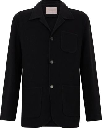 Herno Wolmix Jas - Heren - Blazers - Zwart - 2XL - Wol - Jassen