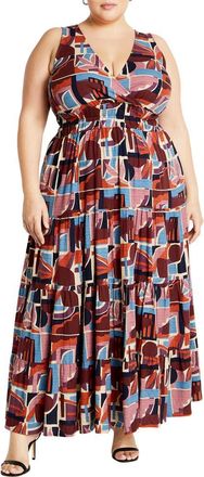 City Chic Amara Tie Back Dress in La Palma at Nordstrom Rack, Size Xs/14W