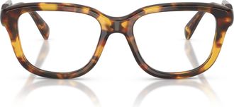 Miu Miu 0mu 02zv Oversized Square Tortoiseshell Frame Miu Miu Eyeglasses