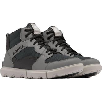 Sorel Mens Explorer Sneaker Mid Shoe In Grill/dove