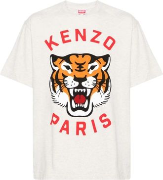 Kenzo Lucky Tiger T-Shirt - Heren - T-shirts - Grijs - XS - Katoen - Tops