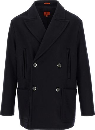 Barena Jassen, Heren, Blauw, L, Wol, Dosio Coat