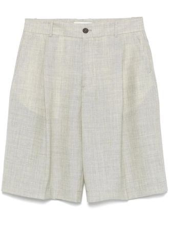 STUDIO NICHOLSON Fowld shorts - men - Wool - S - Neutrals