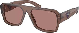Prada PR 22YS 17O60B Mens Sunglasses Brown Size 56