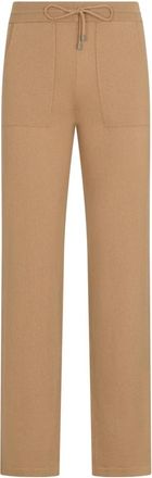 Malo Cashmere Pants - Heren - Sweatpants - Bruin - S - Kasjmier - Broeken