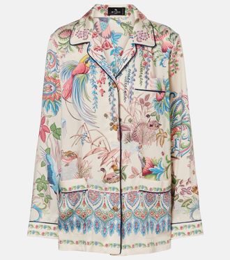 Etro Printed bowling shirt