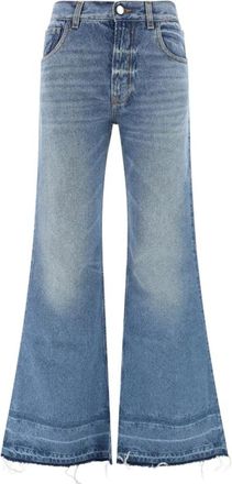 Chlo&eacute; Bootcut Jeans met Franje Afwerking - Dames - Flared Jeans - Blauw - W28 - Katoen - Jeans