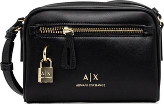 A|X Armani Exchange Borsa a tracolla con stampa - Nero