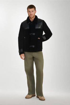 FURNIQ Vincent Sheepskin Jacket in Black at Nordstrom, Size Small