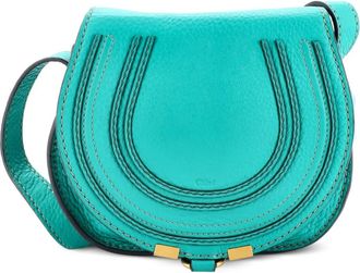 Chlo&eacute; Marcie Leather Small crossbody bag - Groen