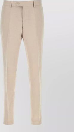 HUGO BOSS lyocell blend tailored trousers belt loops